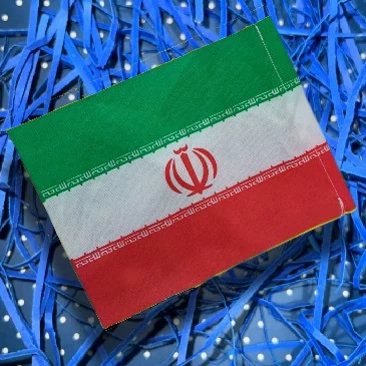 پرچم پارچه ای کوچک پرچم دست کودک جمهوری اسلامی ایران پرچم سه رنگ ایران کوچک