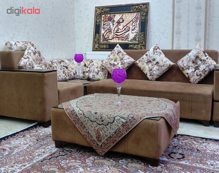 ست 5 تکه رومیزی ترمه طرح شاه عباسی کد 33