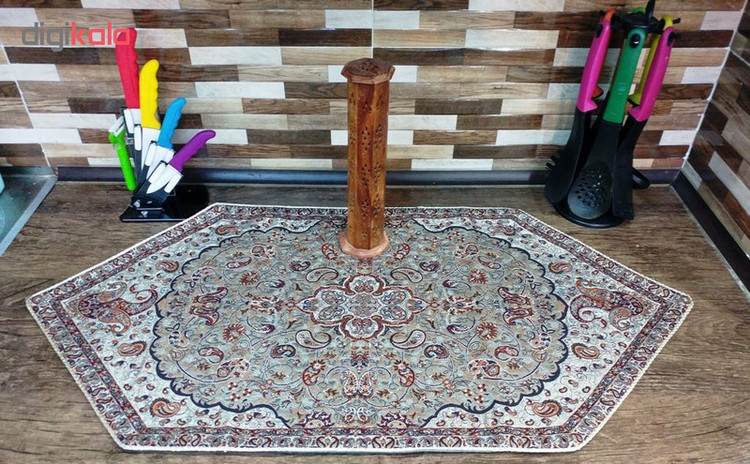 ست 5 تکه رومیزی ترمه طرح شاه عباسی کد 33
