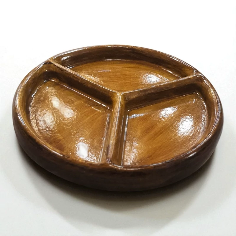 اردوخوری گرد طرح چوب مدل سه خانه بنز