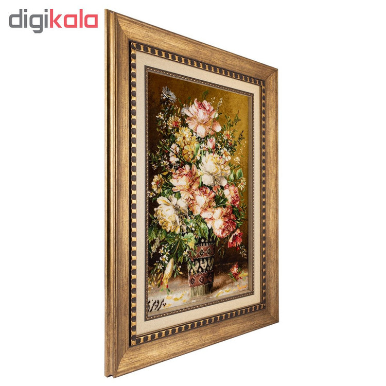 تابلو فرش دستباف سی پرشیا طرح گل 800 کد 901704