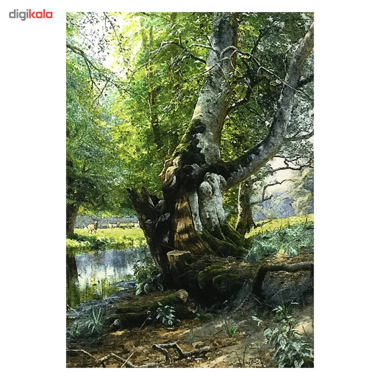 تابلو فرش دستباف مدل انعکاس رودخانه