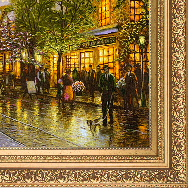 تابلو فرش دستباف مدل منظره شانزه لیزه و ایفل کد 373888