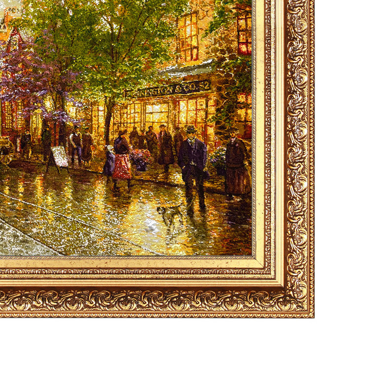 تابلو فرش دستباف مدل منظره خیابان کد 456