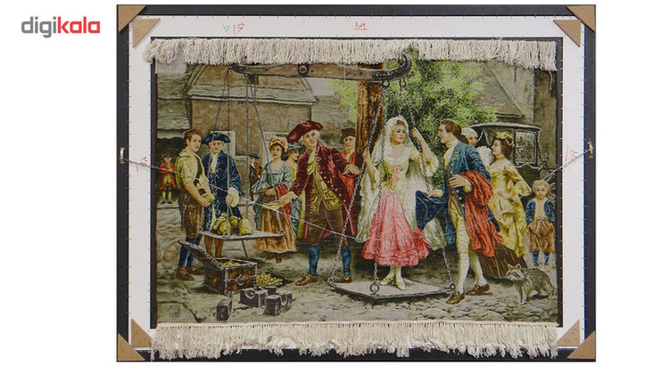 تابلو فرش دستباف آنافرش طرح مهریه کد 10385