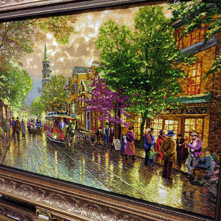 تابلو فرش دستبافت طرح شانزلیزه مدل 32