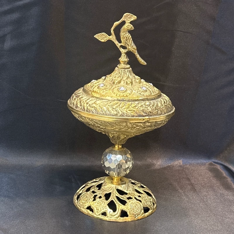 کشکول پایه چهارگل برنز کد 1016052