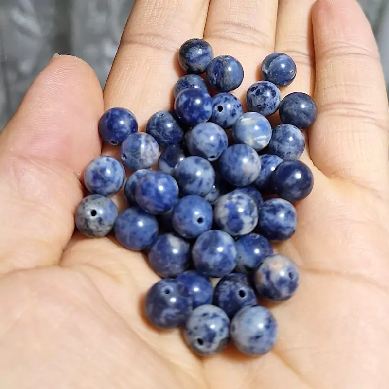 مهره سودالیت درجه یک وارداتی از کشور کانادا سایز هشت قیمت برای یک عدد مهره درج شده