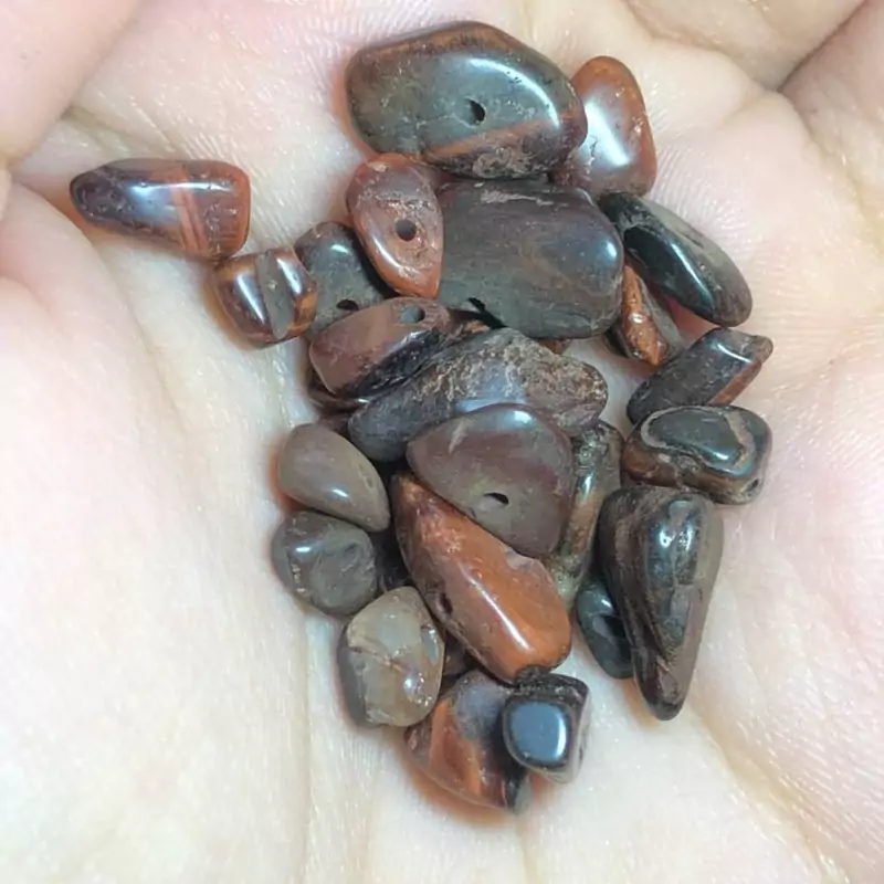 مهره سنگ دفرمه چشم شاهین  کد290