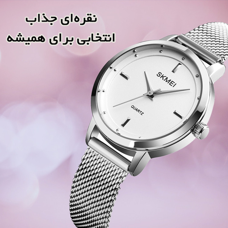 ساعت مچی عقربه ای زنانه اسکمی مدل 1528 SI