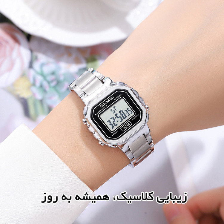 ساعت مچی دیجیتال زنانه اسکمی مدل 2387 SI