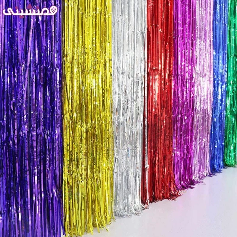 پرده متالایزر تزئین جشن تولد(دارای رنگ بندی)