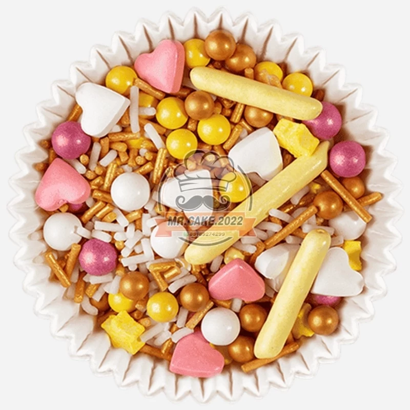 ترافل خوراکی اسپرینکلس میکس صورتی 80 گرمی