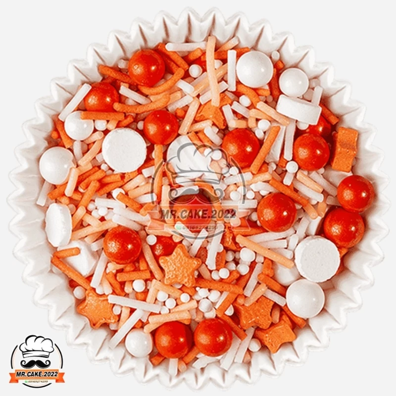 ترافل خوراکی اسپرینکلس میکس نارنجی 80 گرمی