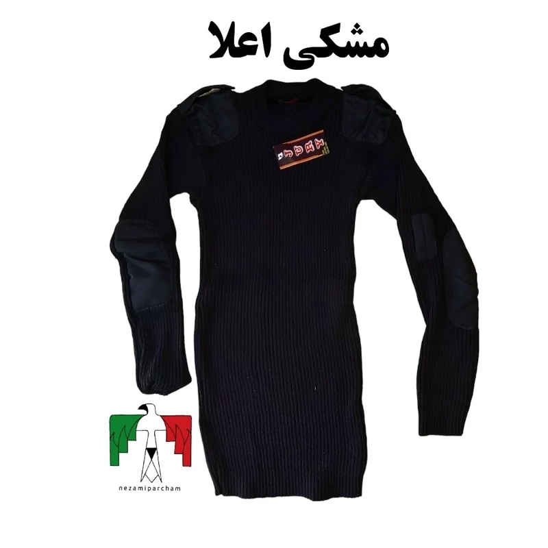 پلیور بافت سربازی مشکی درجه یک استرچ پلیور بافت نظامی پلیور عراقی طرح آمریکایی پاگن دار پلیور نظامی تاکتیکال ژاکت گرم