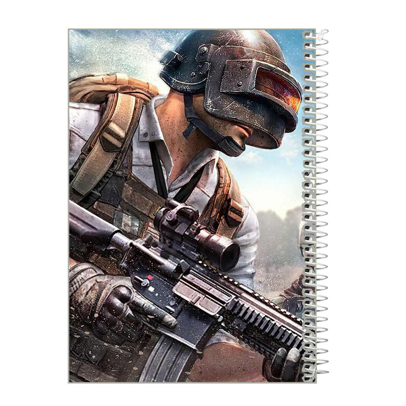 دفتر مشق 60 برگ طرح پابجی کد f414