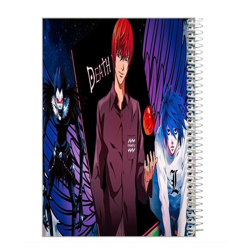 دفتر مشق 40 برگ طرح انیمه دفترچه مرگ death note کد f511