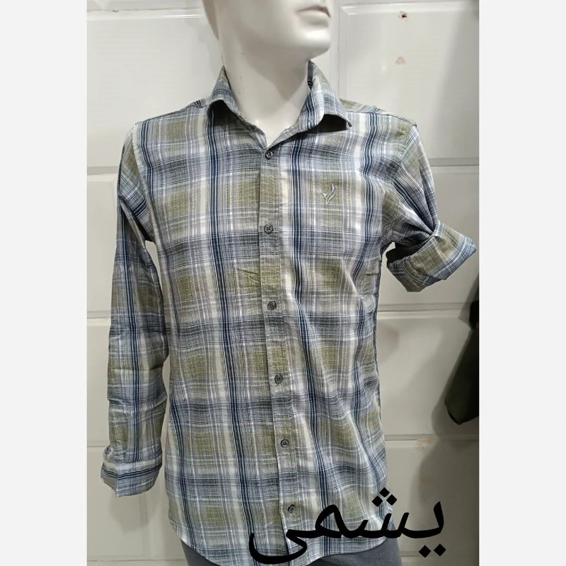 پیراهن مردانه چهارخانه ،جنس پنبه درجه یک