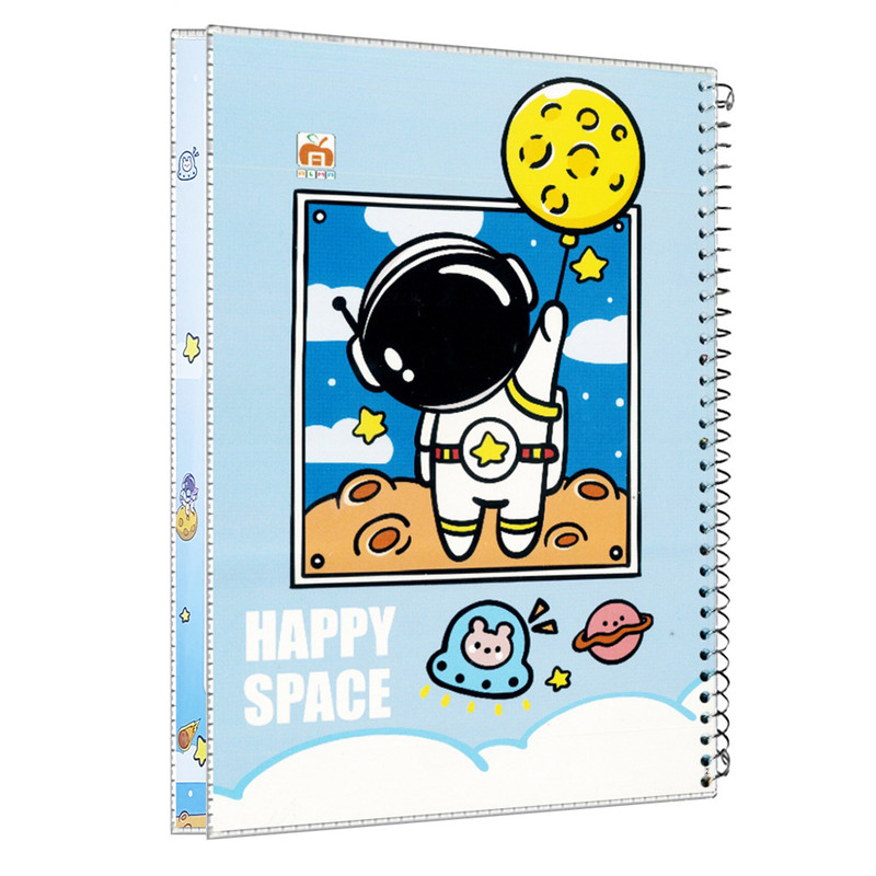 دفتر مشق 40 برگ آلما طرح SPACE مدل طلقی کد 7420