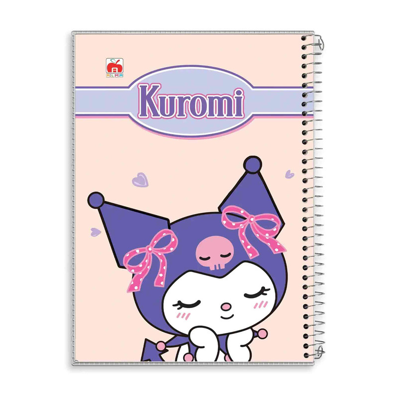 دفتر مشق 60 برگ آلما طرح SLEEPY KURUMI مدل طلقی کد 7627