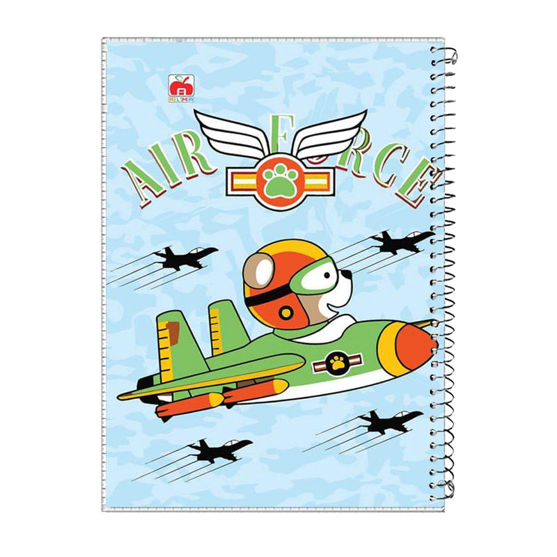 دفتر مشق 80 برگ آلما مدل پسرانه طرح air کد 7887