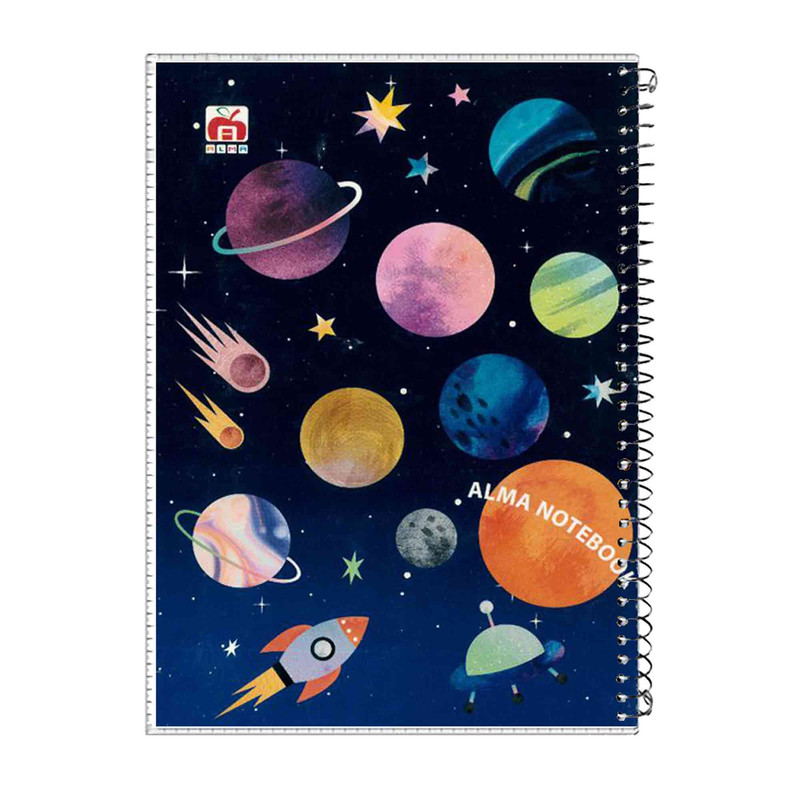 دفتر مشق 40 برگ طرح PLANET مدل طلقی کد 7412