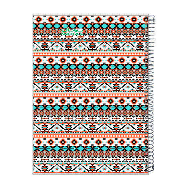 دفتر مشق 100 برگ نهال طرح TRADITIONAL مدل A04 جلد دار کد 1172