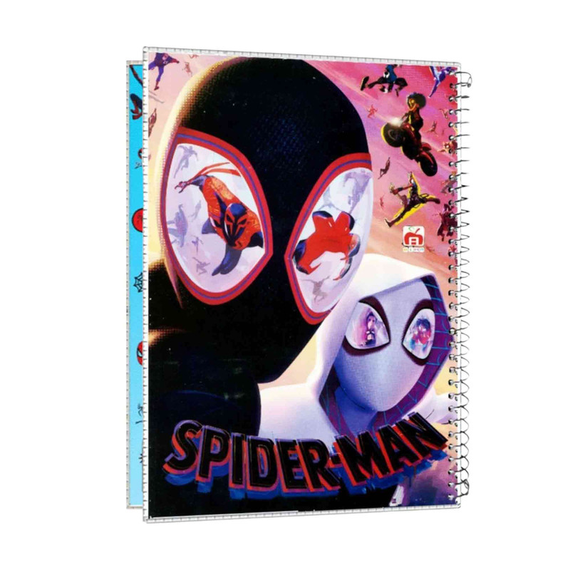 دفتر مشق 50 برگ آلما طرح SPIDERMAN مدل طلقی کد 7599