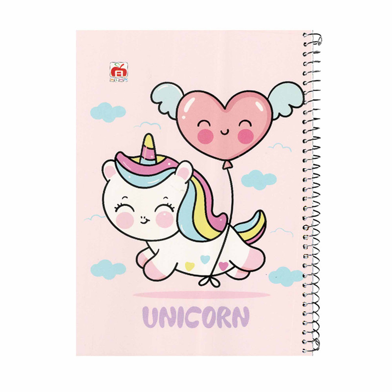 دفتر نقاشی 60 برگ آلما طرح کارتونی مدل UNICORN کد 7651
