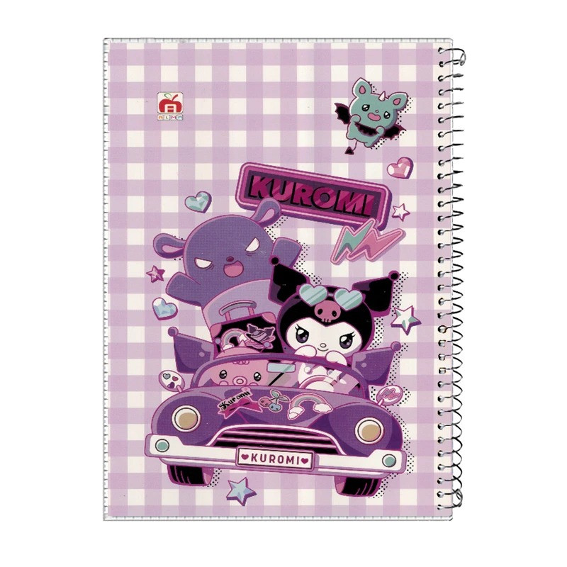 دفتر مشق 60 برگ آلما طرح KUROMI مدل طلقی کد 7613