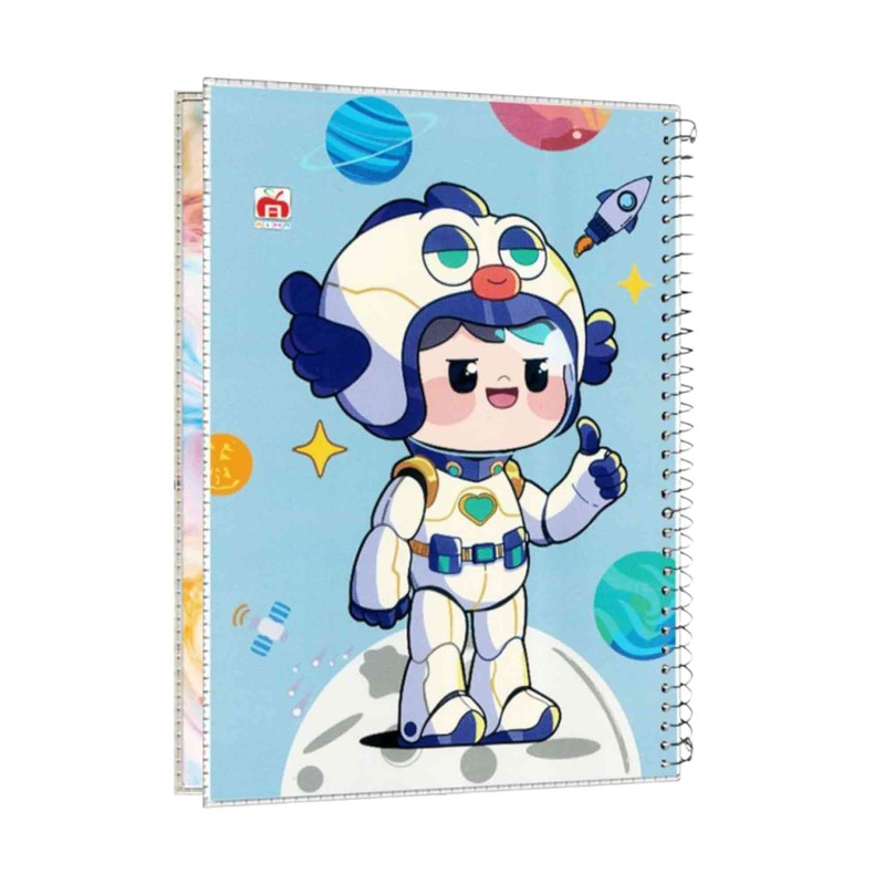 دفتر مشق 50 برگ آلما طرح SPACE مدل طلقی کد 7599