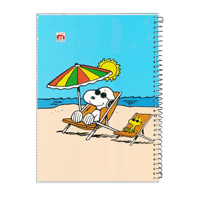 دفتر مشق 80 برگ آلما طرح کلاسیک مدل SNOOPY کد 7813