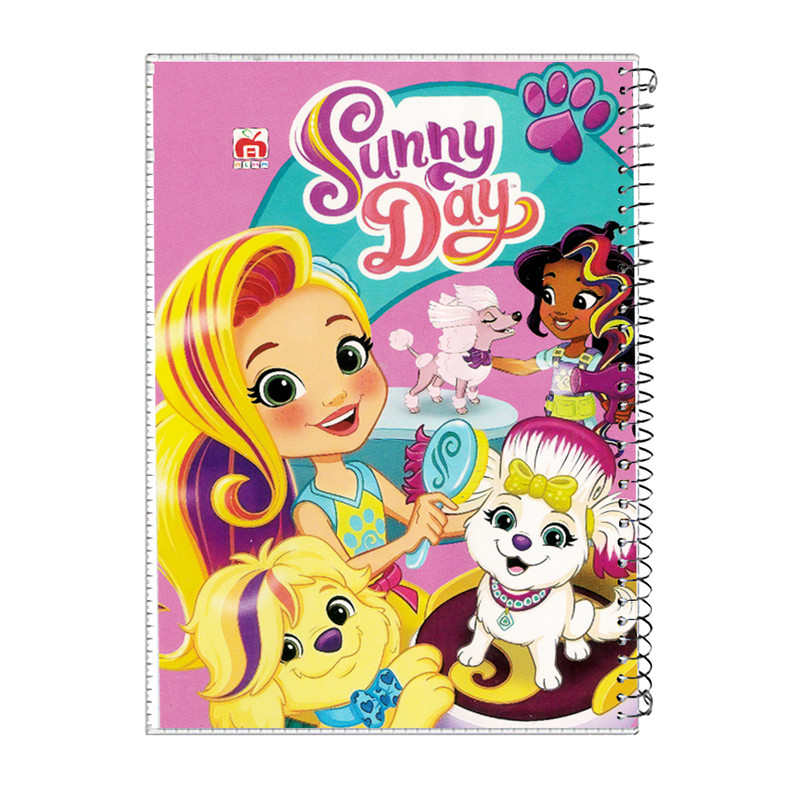 دفتر مشق 100 برگ آلما طرح SUNNY DAY مدل طلقی کد 7113