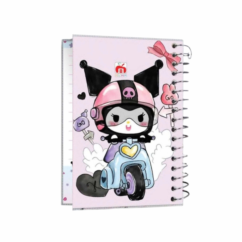دفترچه یادداشت 100 برگ آلما مدل حاشیه دار طرح KUROMI کد 7349