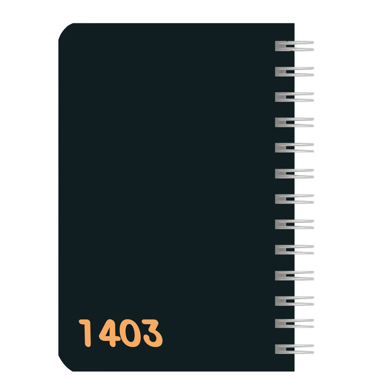 تقویم جیبی سال 1403 طرح color مدل طلقی