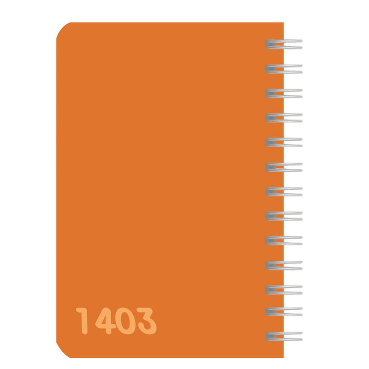 تقویم جیبی سال 1403 طرح color مدل طلقی
