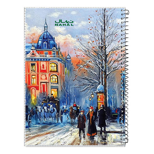 دفتر 100 برگ نهال طرح WINTER مدل A04 جلد دار کد 1172