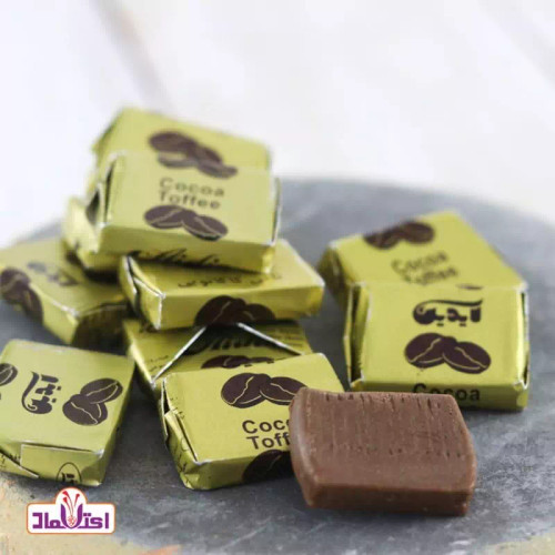 تافی چهارگوش کاکائویی یک کیلویی آیدین