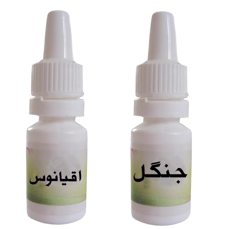 اسانس شمع مدل جنگل و اقیانوس حجم 10 میلی لیتر بسته 2 عددی