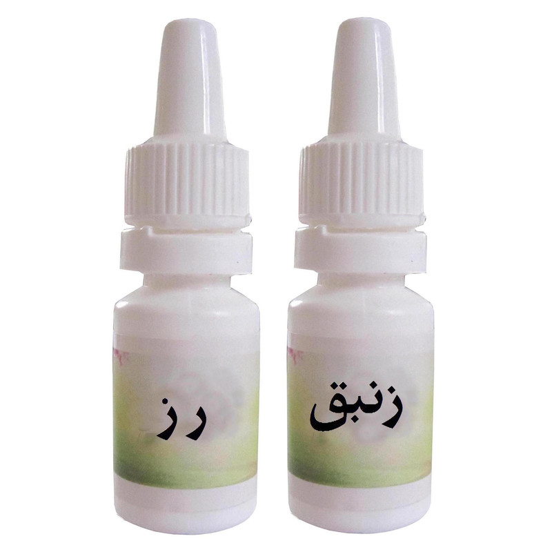 اسانس شمع مدل رز و زنبق حجم 10 میلی لیتر بسته 2 عددی