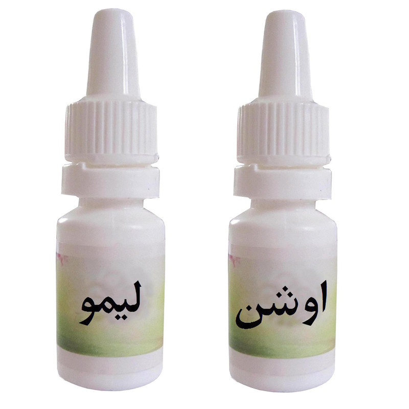 اسانس شمع مدل لیمو و اوشن حجم 10 میلی لیتر بسته 2 عددی