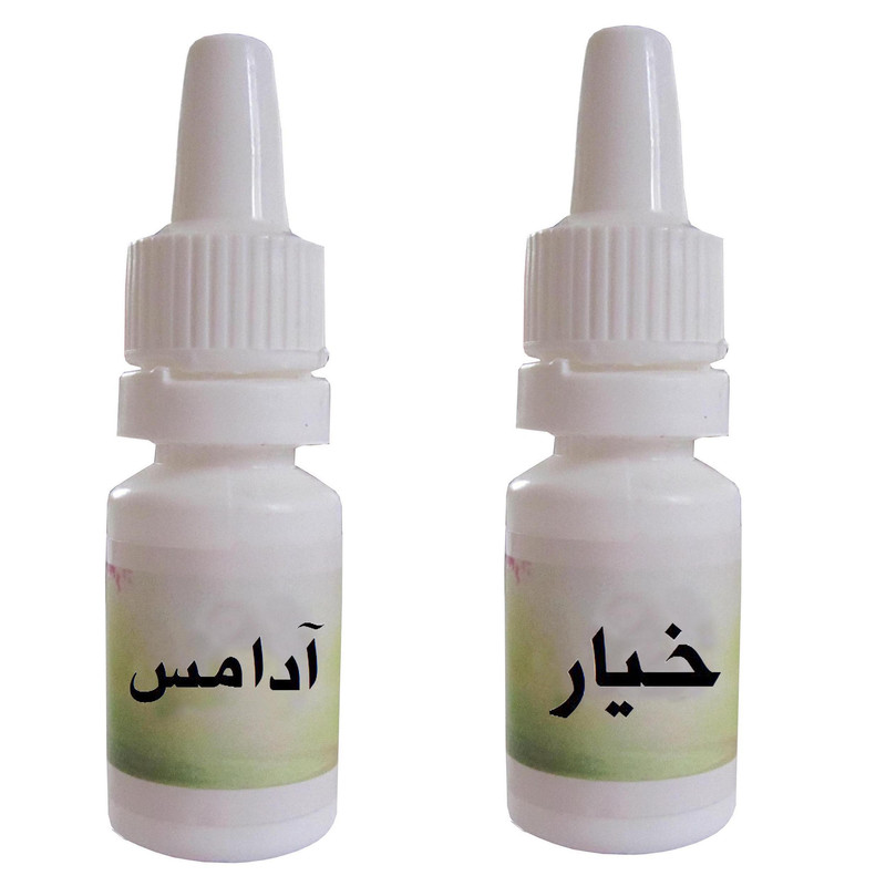 اسانس شمع مدل آدامس و خیار حجم 10 میلی لیتر بسته 2 عددی