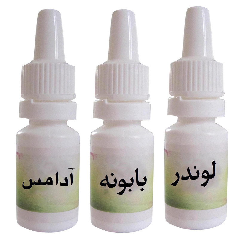 اسانس شمع مدل بابونه و لوندر و آدامس حجم 10 میلی لیتر بسته 3 عددی