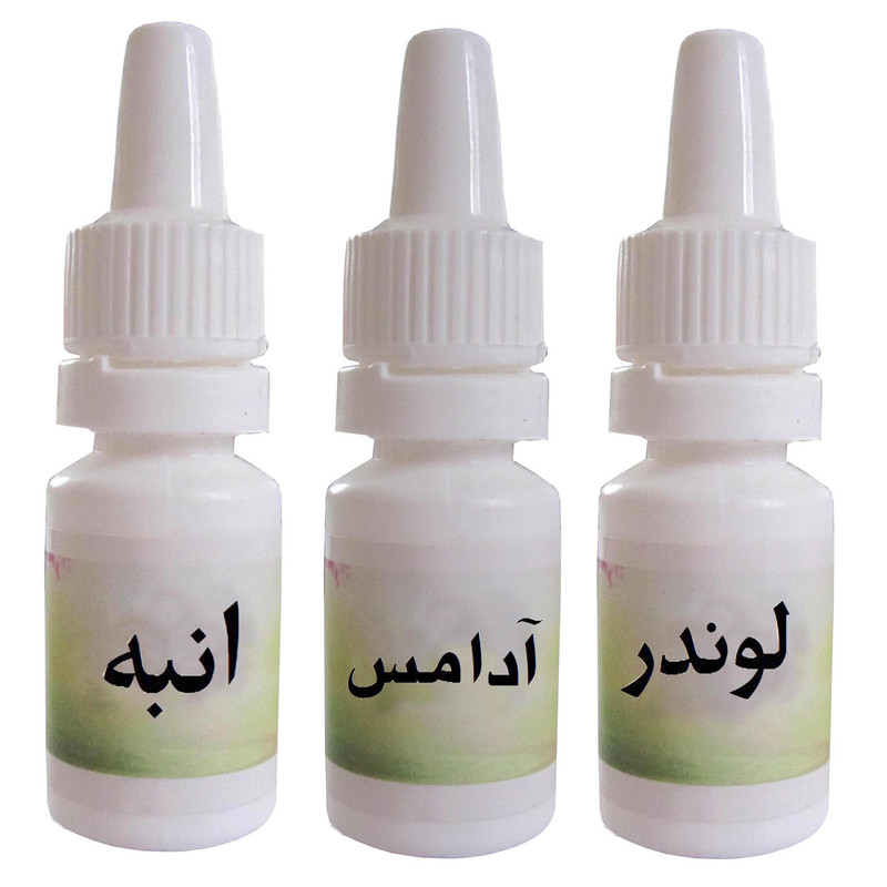 اسانس شمع مدل انبه و لوندر و آدامس حجم 10 میلی لیتر بسته 3 عددی