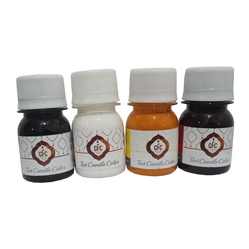 رنگ تزیین شمع جی اف سی مدل d104 حجم 30 میلی لیتر بسته 4 عددی
