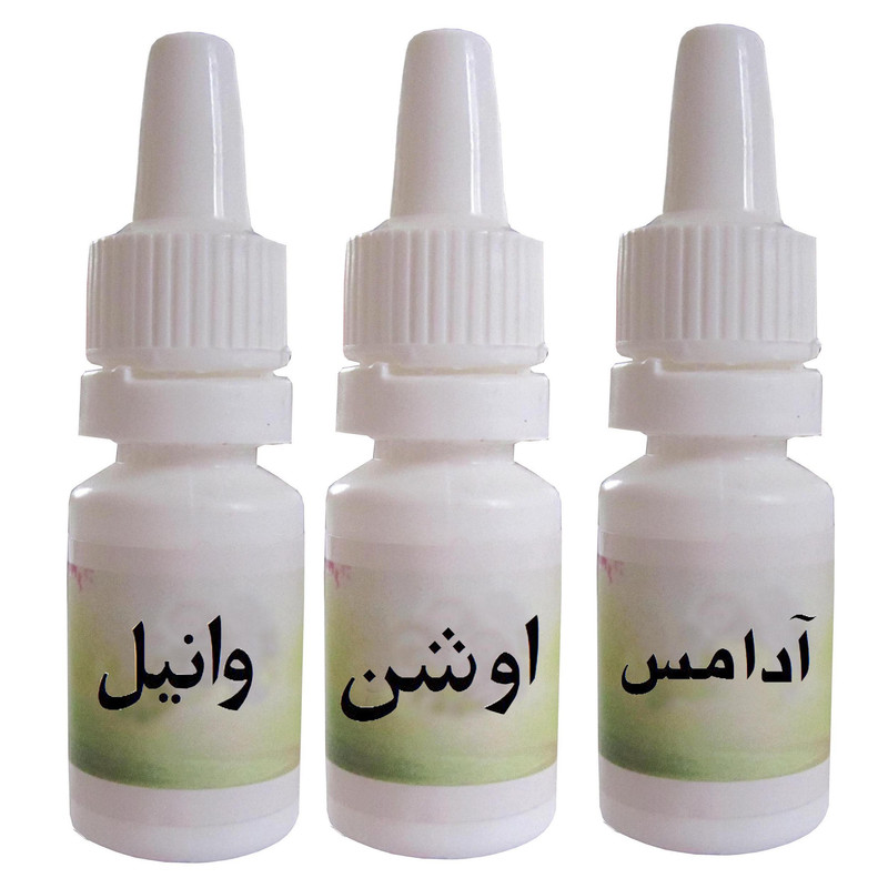 اسانس شمع مدل آدامس و اوشن و وانیل حجم 10 میلی لیتر بسته 3 عددی