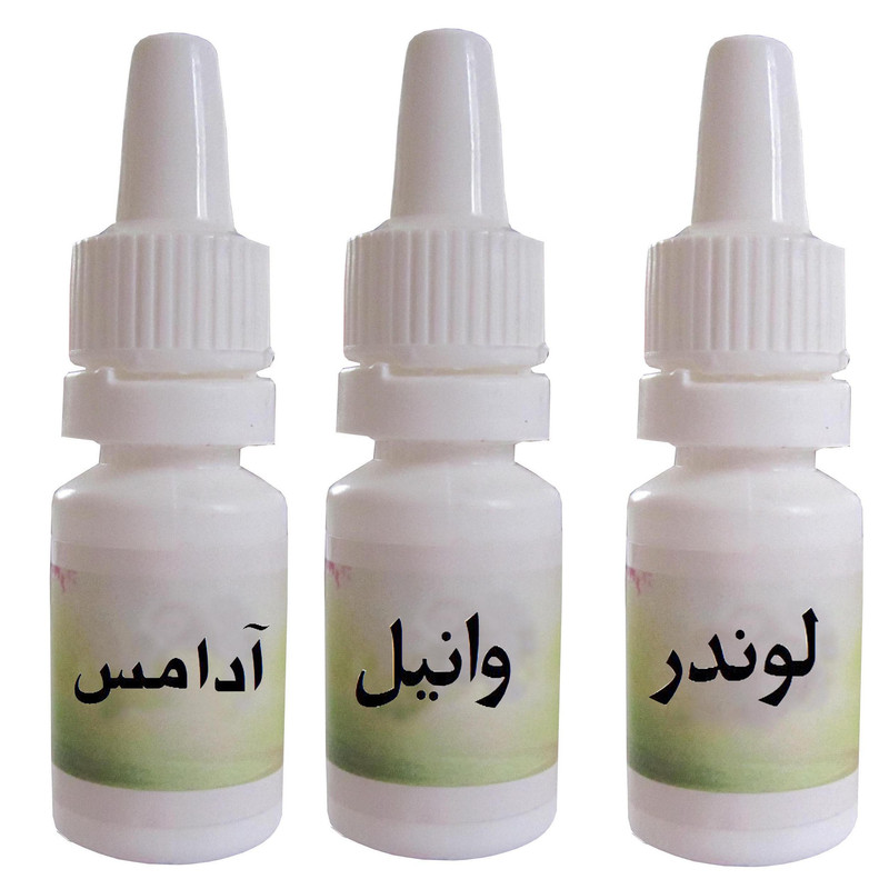 اسانس شمع مدل لوندر و وانیل و آدامس خرسی حجم 10 میلی لیتر بسته 3 عددی