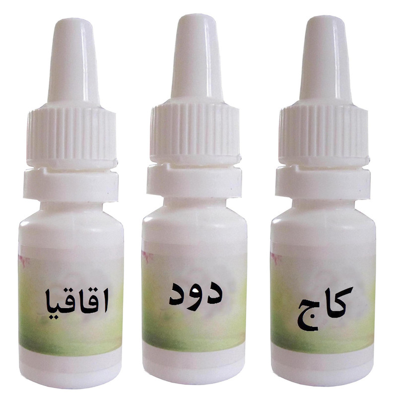 اسانس شمع مدل دود هیزم و اقاقیا و کاج حجم 10 میلی لیتر بسته 3 عددی