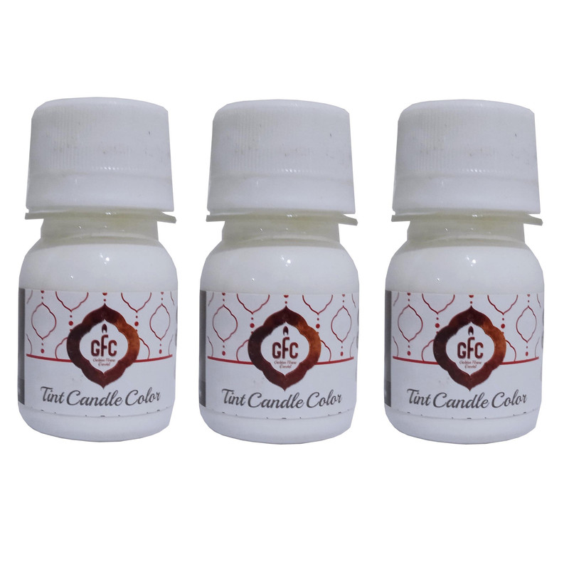 رنگ تزیین شمع جی اف سی مدل h109 حجم 30 میلی لیتر بسته 3 عددی