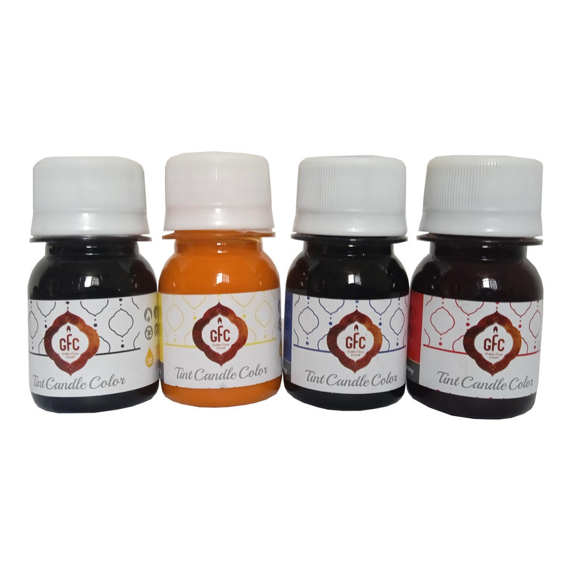 رنگ تزیین شمع جی اف سی مدل h205 حجم 30 میلی لیتر بسته 4 عددی